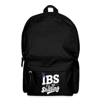 Je chie sur la sensibilisation au syndrome du côlon irritable - Sac à dos - noir - Devant