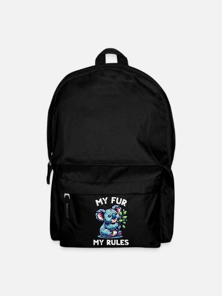 Lustige Koala Sprüche - Rucksack - Schwarz