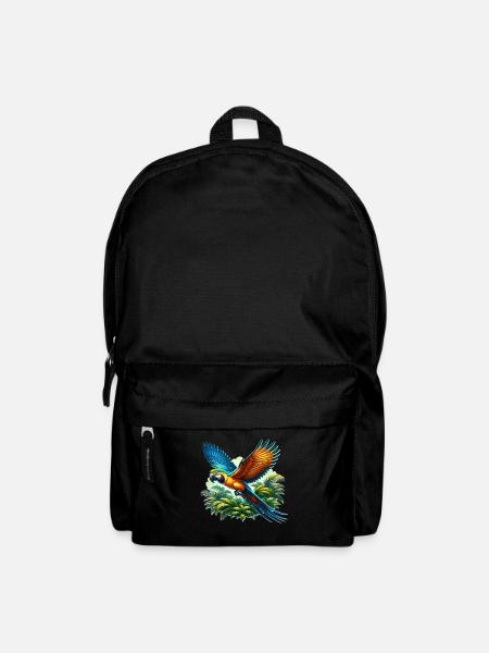 Papageie - Rucksack - Schwarz