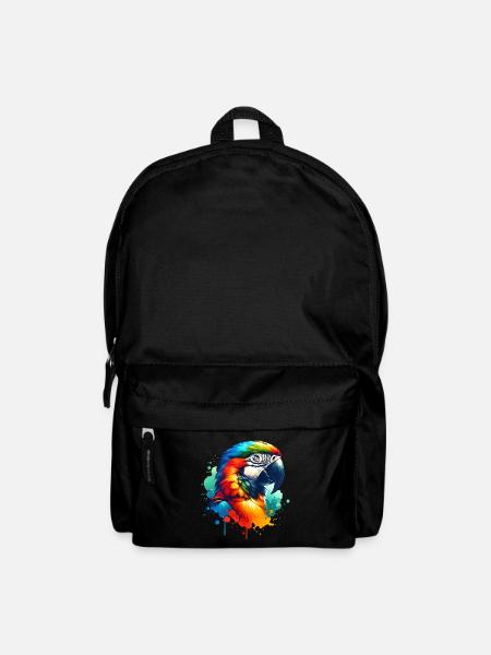 Papageie Sprüche - Rucksack - Schwarz