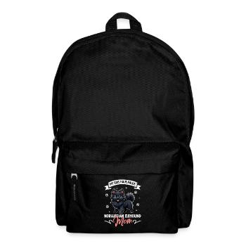 Norwegian Elkhound Mom - Backpack - black - Front