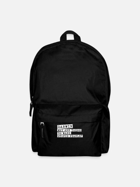 Darwin Award Darwinism Misanthrope - Rucksack - Schwarz