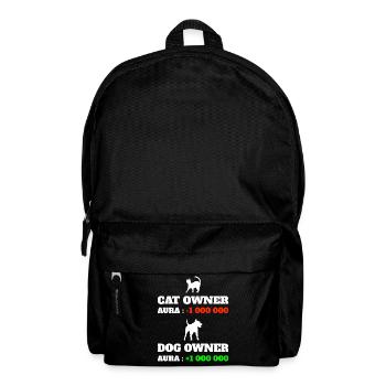 Points Aura Humor Meme Aura Dog - Backpack - black - Front