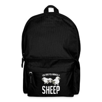 Funny Sheep Joke - Backpack - black - Front