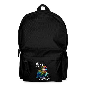 Funny Night Parrot Sayings - Backpack - black - Front