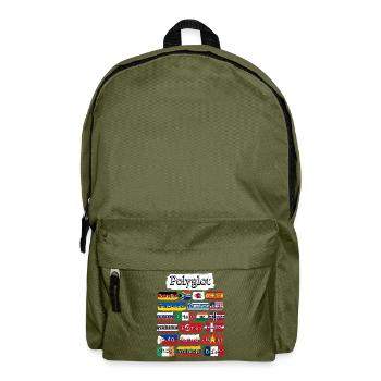 International Curse Words Grumpy - Rucksack - Olivgrün - Vorne