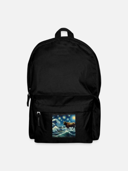 Dugong Manatee Nuit étoilée - Sac à dos - noir