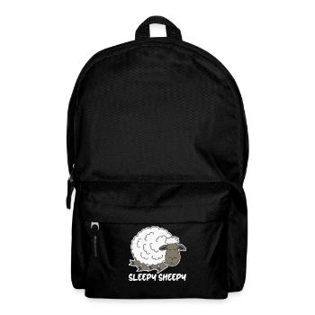 Dormir Mouton Fatigué Sieste Sommeil - Sac à dos - noir - Devant