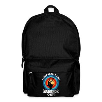 I Love Screw Goat Saying - Backpack - black - Front