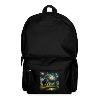 Sumatran Elephant Starry Night - Backpack - black - Front