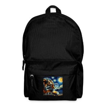 Sumatra Tiger Starry Night - Backpack - black - Front