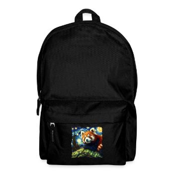 Roter Panda Starry Night - Rucksack - Schwarz - Vorne