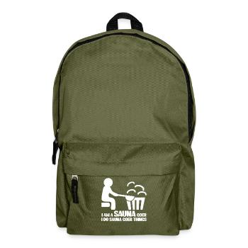 Sauna Spa Wellness - Backpack - olive green - Front