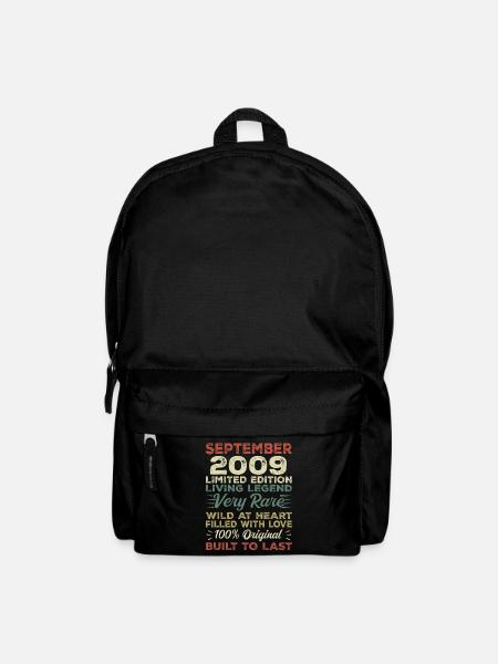 Geburtstag September 2009 Limited Edition Original - Rucksack - Schwarz