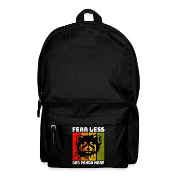 Red panda - Backpack - black - Front