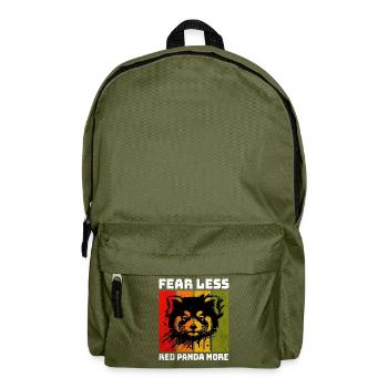 Red panda - Backpack - olive green - Front