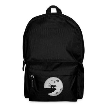 Teckel Chien Caca Chiens de Lune - Sac à dos - noir - Devant