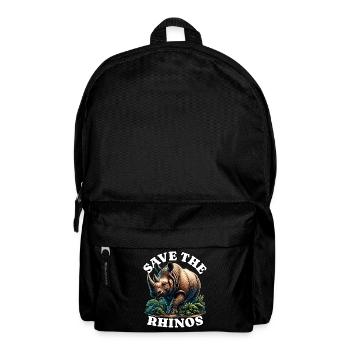 Rhino Nashorn - Rucksack - Schwarz - Vorne