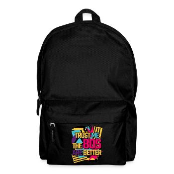 1980's Vintage 80s Music Tape Disco - Backpack - black - Front
