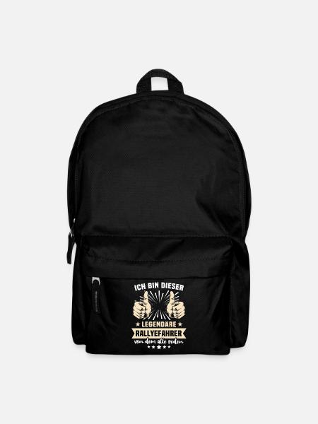 Rally Driver Sayings - Backpack - black