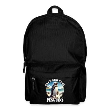 Sauver le pingouin - Sac à dos - noir - Devant