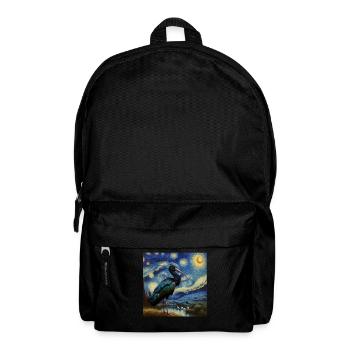 Northern Bald Ibis Starry Night - Backpack - black - Front