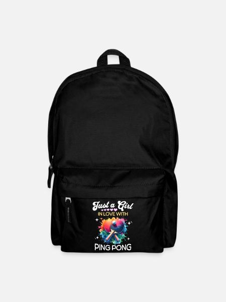 Ping Pong Mädchen - Rucksack - Schwarz