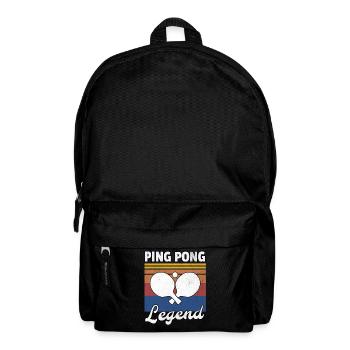 Légende du Ping Pong Hommes - Sac à dos - noir - Devant