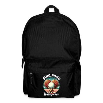 Ping Pong Whisperer - Rucksack - Schwarz - Vorne