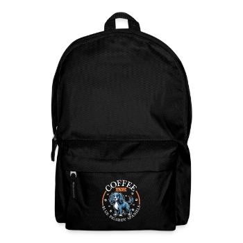 Kaffee und Epagneul Bleu de Picardie - Rucksack - Schwarz - Vorne