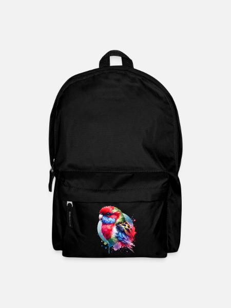 Rosella Motiv - Rucksack - Schwarz
