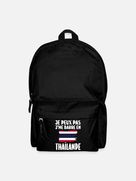 J'Me Barre En Thaïlande Voyage Cadeau - Sac à dos - noir