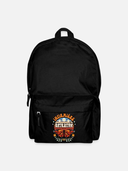 Retro Cadeau Retraite Infirmière - Sac à dos - noir
