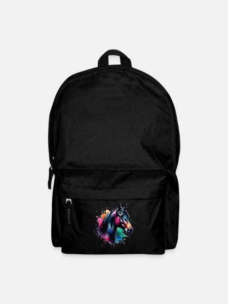Andalusier Motiv Pferd - Rucksack - Schwarz