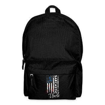 Sarkastischer Onkel - Rucksack - Schwarz - Vorne