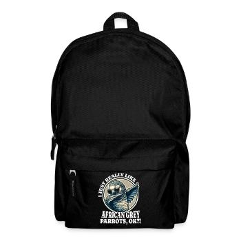 Ich Liebe Graupapagei Spruch - Rucksack - Schwarz - Vorne