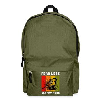 Canarien Kanarienvogel - Sac à dos - vert olive - Devant
