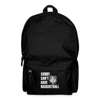 Funny Racquetball Saying - Backpack - black - Front