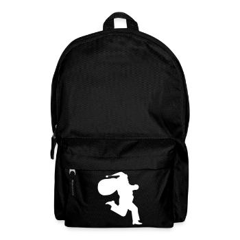 Le Père Noël court - Sac à dos - noir - Devant