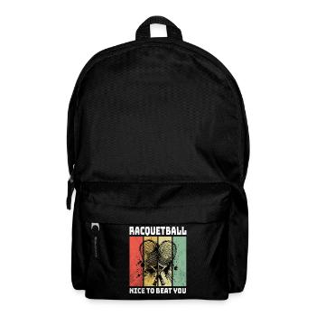 Racquetball Sayings - Backpack - black - Front