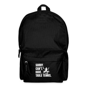 Drôle de dicton de tennis de table - Sac à dos - noir - Devant