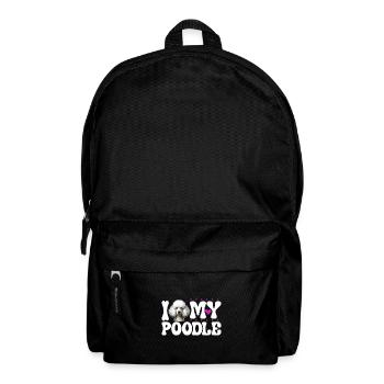 J’adore mon caniche - Sac à dos - noir - Devant