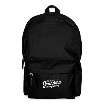 Ich bin diese Oma, tut mir leid, nicht leid - Rucksack - Schwarz - Vorne