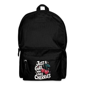 Kirsche Kirschen Früchte Essen - Rucksack - Schwarz - Vorne