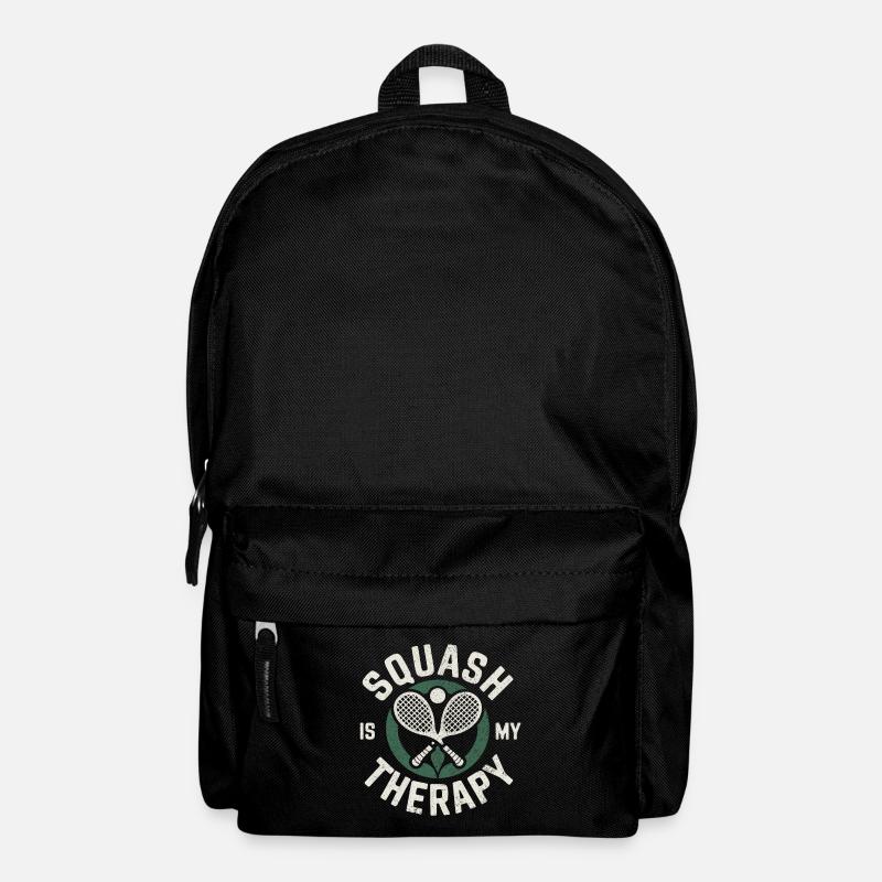 Squash is my Therapy Funny Squash Player - Backpack - black
