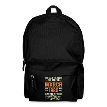 März 1988 Geburtstagsgeschenk Vintage März 1988 - Rucksack - Schwarz - Vorne