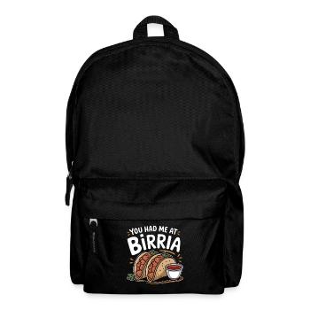 Du hattest mich bei Birria Tacos geholfen Lustiges mexikanisches Essen - Rucksack - Schwarz - Vorne