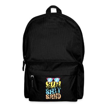 sun salt sand summer vacation - Backpack - black - Front