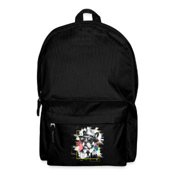 Französische Bulldogge hut - Tiermotiv Kunst Tier - Rucksack - Schwarz - Vorne