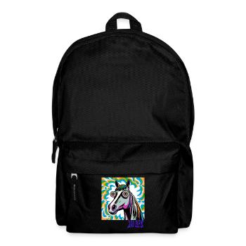 Techno Rave avec Cheval 200 BPM - Sac à dos - noir - Devant
